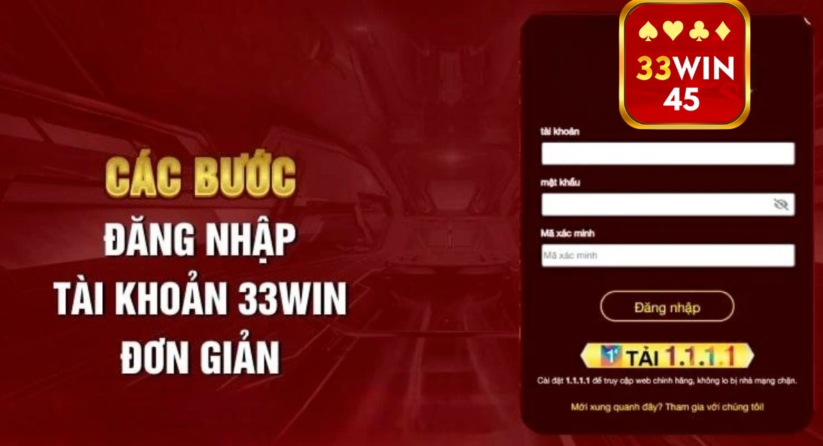 Đăng nhập 33win45: Trải nghiệm cá cược an toàn và tiện lợi